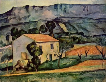 Maisons en Provence près de Gardanne Paul Cezanne Montagne Peinture à l'huile